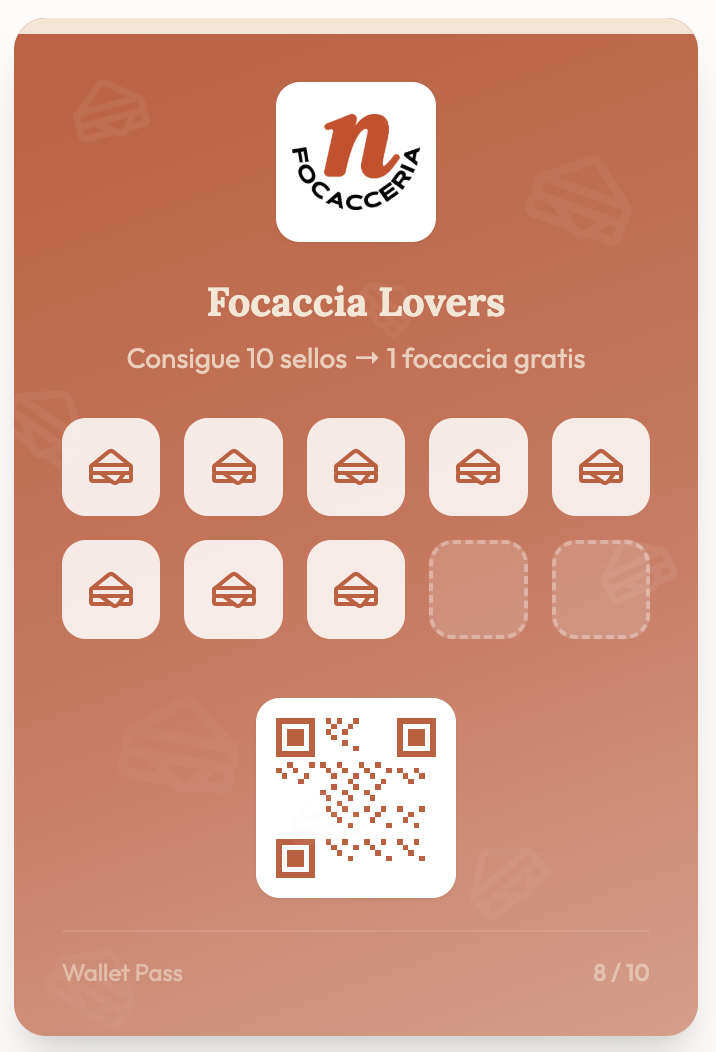 Tarjeta de sellos digital de Local Stamps